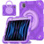 iPad Pro 11 2022 / 2021 / 2020 Spider Rotation Handle Silicone Hybrid PC Tablet Case - Purple