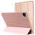 iPad Pro 11 2022 / 2021 / 2020 TPU Horizontal Flip Leather Tablet Case with Three-folding Holder - Rose Gold