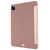 iPad Pro 11 2022 / 2021 / 2020 TPU Horizontal Flip Leather Tablet Case with Three-folding Holder - Rose Gold