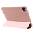 iPad Pro 11 2022 / 2021 / 2020 TPU Horizontal Flip Leather Tablet Case with Three-folding Holder - Rose Gold