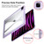 iPad Pro 11 2022 / 2021 / 2020 Transparent Acrylic Tablet Case - Dark Purple