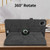 iPad Pro 11 2022 / 2021 / 2020 Tree Life Embossed Rotation Leather Smart Tablet Case - Black
