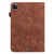 iPad Pro 11 2022 / 2021 / Air 2020 10.9 Lace Flower Embossing Pattern Leather Tablet Case - Brown