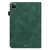 iPad Pro 11 2022 / 2021 / Air 2020 10.9 Lace Flower Embossing Pattern Leather Tablet Case - Green