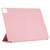 iPad Pro 11 2022 / 2021 / iPad Pro 11 inch 2020 / Pro 11 2018 / Air 2020 10.9 Horizontal Flip Ultra-thin Double-sided Clip Active Buckle Magnetic PU Leather Tablet Case With Three-folding Holder & Sleep / Wake-up Function - Rose Gold