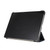 iPad Pro 11 2022 / 2021 3-folding Skin Texture Horizontal Flip TPU + PU Leather Tablet Case with Holder - Black