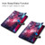 iPad Pro 11 2022 / 2021 Colored Drawing Horizontal Flip PC + PU Leather Tablet Case with Three-folding Holder & Sleep / Wake-up Function - Milky Way