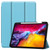 iPad Pro 11 2022 / 2021 Pure Color Horizontal Flip TPU + PU Leather Tablet Case with Three-folding Holder & Sleep / Wake-up Function & Pen Slot - Sky Blue