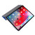 iPad Pro 11 2022 / 2021 Silk Texture Three-fold Horizontal Flip Leather Tablet Case with Holder & Pen Slot - Black
