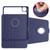 iPad Pro 11 2022 / Air 10.9 2022 Acrylic 360 Rotation Detachable Leather Tablet Case - Dark Blue