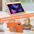 PC + Silicone Anti-drop Tablet Tablet Case with Butterfly Holder & Pen Slot iPad Pro 11 2018 & 2020 & 2021 & Air 2020 10.9 - Gream+Kumquat