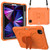 Pure Color PC + Silicone Anti-drop Tablet Tablet Case with Butterfly Holder & Pen Slot iPad Pro 11 2018 & 2020 & 2021 & Air 2020 10.9 - Kumquat