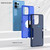 Motorola Edge+ 2023 2 in 1 Magnetic PC + TPU Phone Case - Royal Blue+Dark Blue