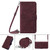 Motorola Edge+ 2023 Crossbody 3D Embossed Flip Leather Phone Case - Wine Red