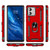 Motorola Edge+ 2023 Shockproof TPU + PC Phone Case with Holder - Red