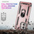 Motorola Edge+ 2023 Shockproof TPU + PC Phone Case with Holder - Rose Gold
