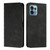 Motorola Edge+ 2023 Diamond Pattern Splicing Skin Feel Magnetic Phone Case - Black