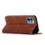 Motorola Edge+ 2023 Diamond Pattern Splicing Skin Feel Magnetic Phone Case - Brown