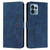 Motorola Edge+ 2023 Skin Feel Heart Embossed Leather Phone Case - Blue
