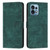 Motorola Edge+ 2023 Skin Feel Stripe Pattern Leather Phone Case with Lanyard - Green