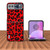 Motorola Razr 2023 ABEEL Black Edge Leopard Phone Case - Red Leopard