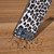 Motorola Razr 2023 ABEEL Black Edge Leopard Phone Case - Silver Leopard