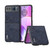 Motorola Razr 2023 ABEEL Cowhide Texture PU Phone Case - Blue