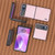 Motorola Razr 2023 ABEEL Cowhide Texture PU Phone Case - Pink