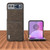 Motorola Razr 2023 ABEEL Dream Litchi Texture PU Phone Case - Khaki