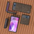 Motorola Razr 2023 ABEEL Dream Litchi Texture PU Phone Case - Khaki