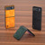 Motorola Razr 2023 ABEEL Dual Color Lichi Texture PU Phone Case - Green