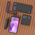 Motorola Razr 2023 ABEEL Haze Texture PU Phone Case - Black