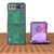 Motorola Razr 2023 ABEEL Morocco Texture PU Phone Case - Green