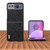 Motorola Razr 2023 ABEEL Retro Litchi Texture PU Phone Case - Black