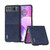 Motorola Razr 2023 ABEEL Two-color Calf Texture PU Phone Case - Blue