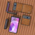 Motorola Razr 2023 ABEEL Two-color Calf Texture PU Phone Case - Brown