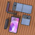 Motorola Razr 2023 ABELL Carbon Fiber Protective Phone Case - Sky Blue
