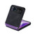 Motorola Razr 2023 Classic Leather + PC Phone Case - Black