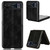 Motorola Razr 2023 Cow Pattern Sewing Back Cover Phone Case - Black