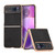 Motorola Razr 2023 Genuine Leather Mino Series Nano Plating Phone Case - Black