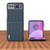 Motorola Razr 2023 Genuine Luxury ABEEL Black Edge Phone Case - Royal Blue