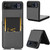 Motorola Razr 2023 Litchi Texture Card Slot Phone Case - Grey