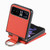 Motorola Razr 2023 Litchi Texture Leather Ring Wallet Phone Case - Orange