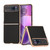 Motorola Razr 2023 Nano Electroplating Carbon Fiber Texture Phone Case - Black