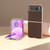 Motorola Razr 2023 Nano Electroplating Carbon Fiber Texture Phone Case - Dark Brown