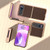 Motorola Razr 2023 Nano Electroplating Carbon Fiber Texture Phone Case - Dark Brown
