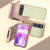 Motorola Razr 2023 Nano Electroplating Carbon Fiber Texture Phone Case - Green