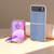 Motorola Razr 2023 Nano Electroplating Carbon Fiber Texture Phone Case - Sky Blue