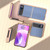 Motorola Razr 2023 Nano Electroplating Carbon Fiber Texture Phone Case - Sky Blue