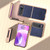 Motorola Razr 2023 Nano Electroplating Dual Color Cowhide Texture Protective Phone Case - Blue